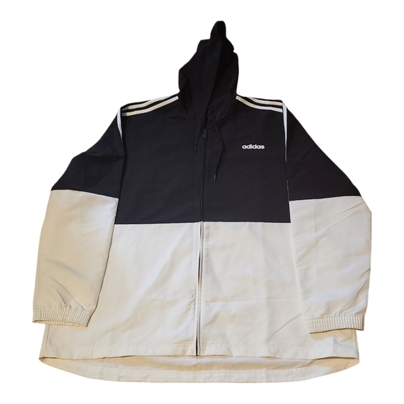 ADIDAS MEN ESSENTIAL 3 STRIPE ZIP UP - Picture 1 of 3